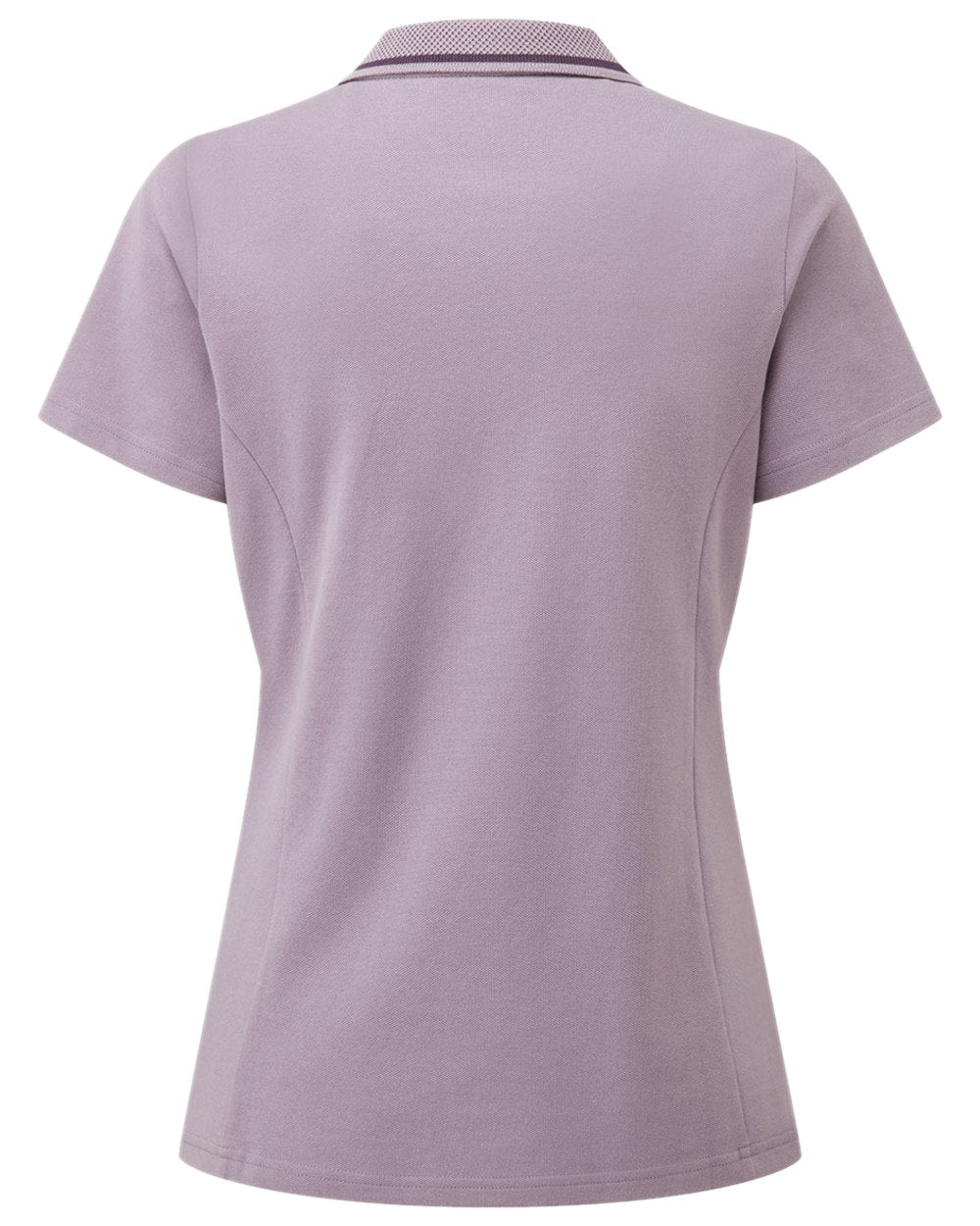 Lilac Coloured Ridgeline Womens Kilworth Polo Shirt on white background 