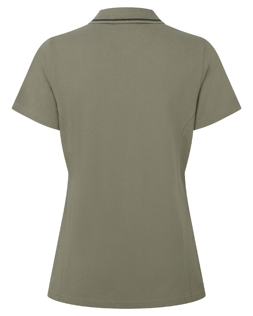 Smokey Olive coloured Ridgeline Womens Kilworth Polo Shirt on white background 
