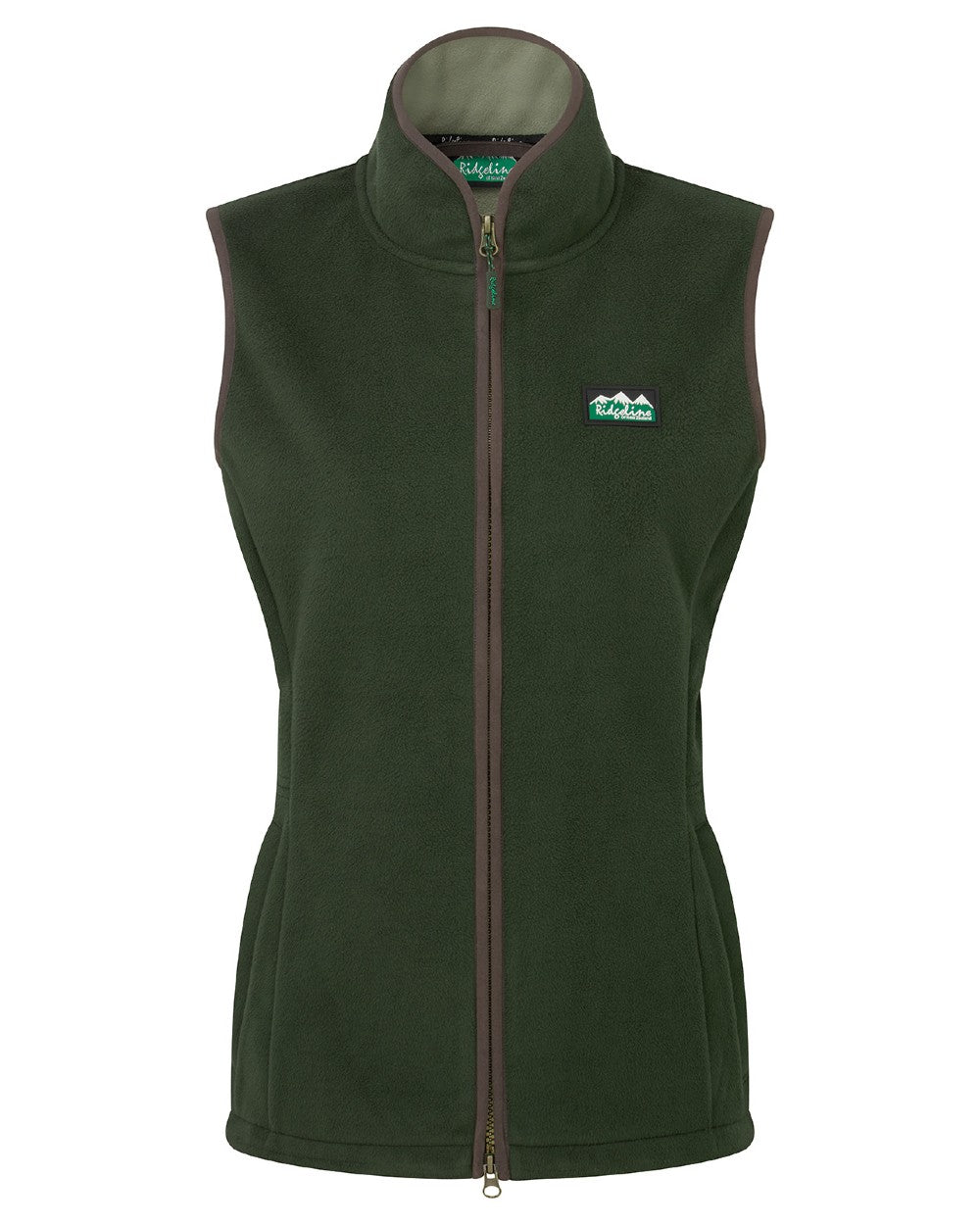Deep Forest coloured Ridgeline Womens Kodiak Gilet on white background 