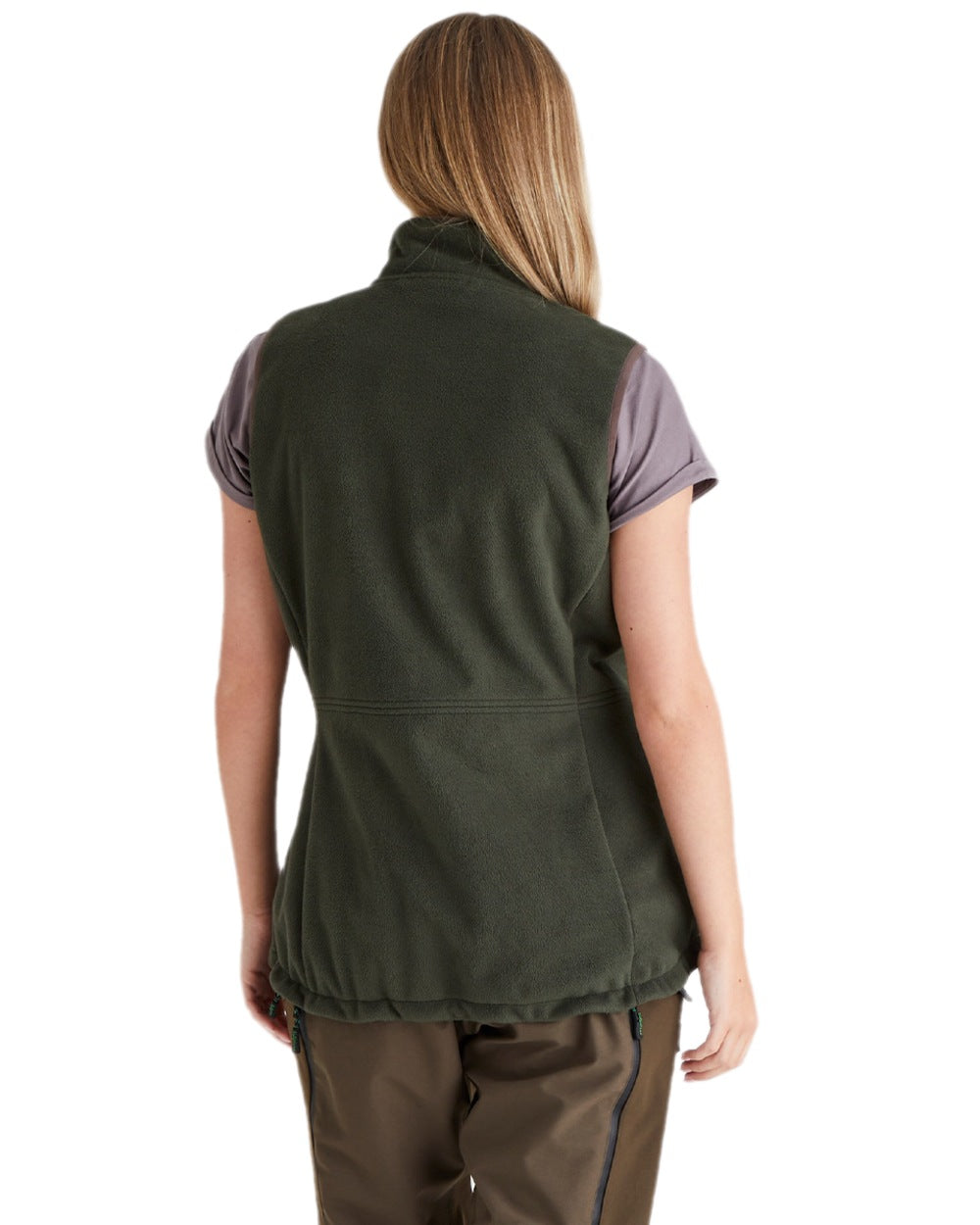 Deep Forest coloured Ridgeline Womens Kodiak Gilet on white background 