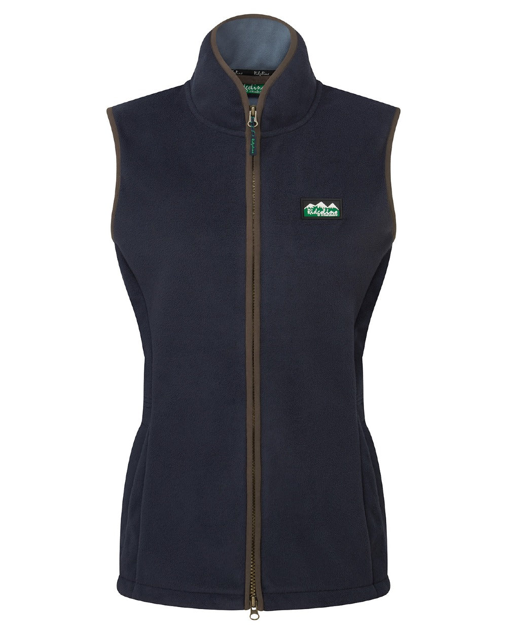 Navy coloured Ridgeline Womens Kodiak Gilet on white background 