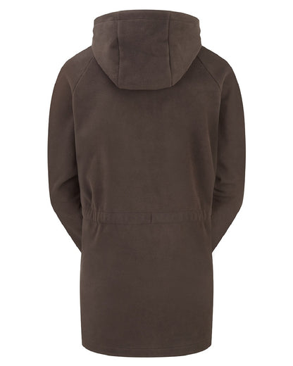Deep Bark coloured Ridgeline Womens Malin Smock on white background 