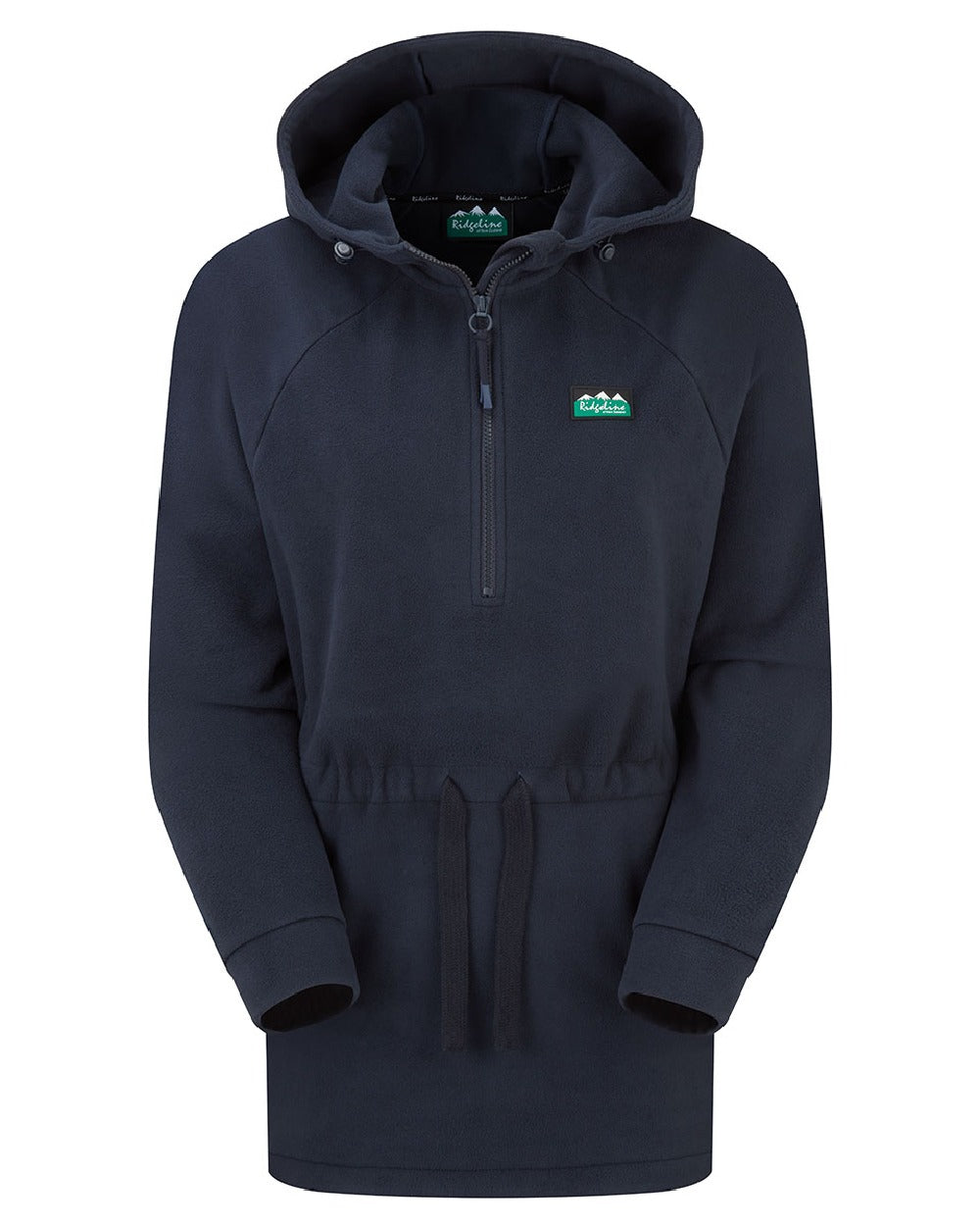 Navy coloured Ridgeline Womens Malin Smock on white background 