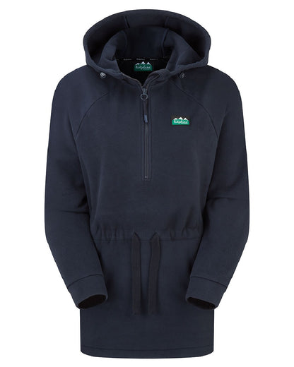 Navy coloured Ridgeline Womens Malin Smock on white background 