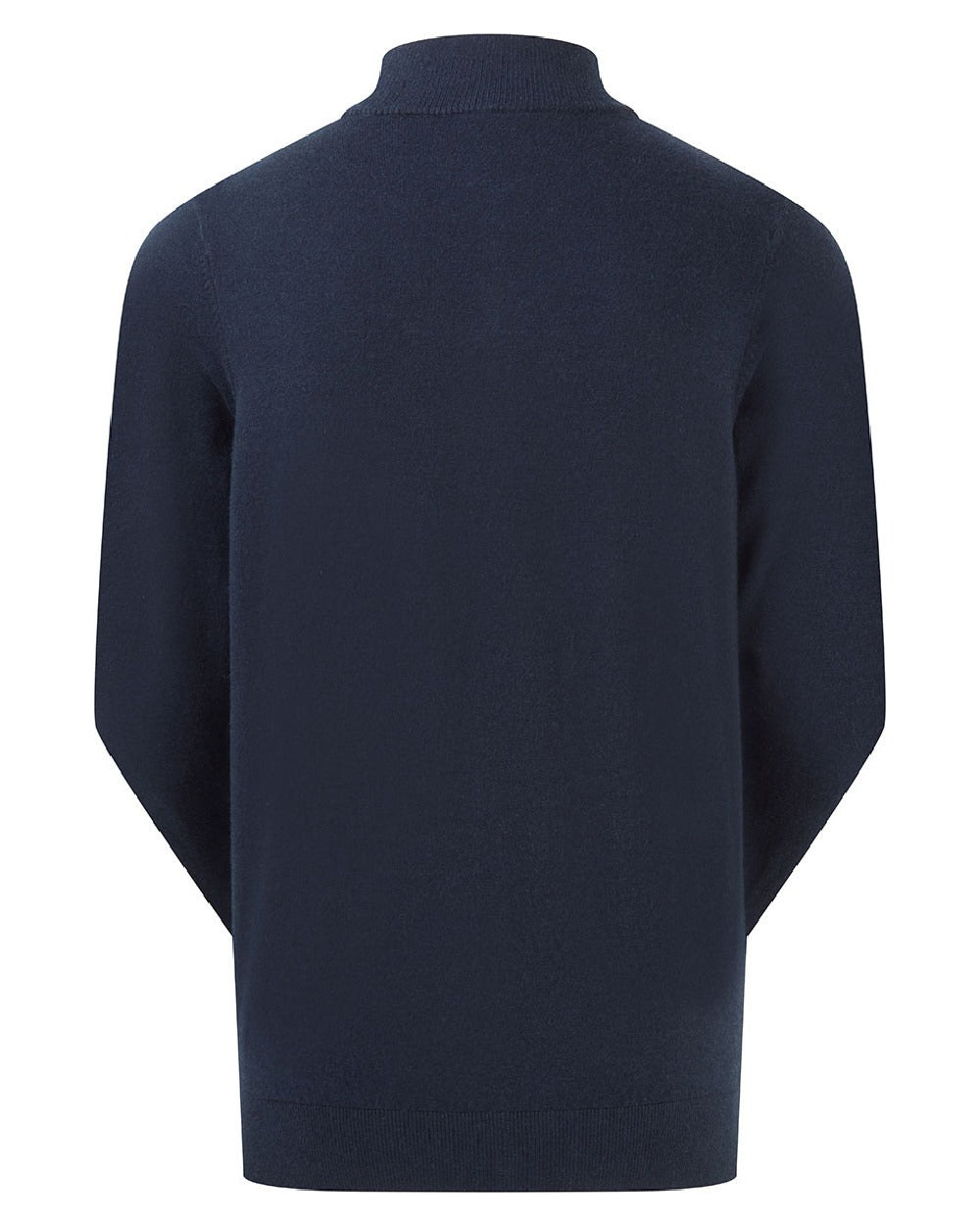 Navy coloured Ridgeline Womens Melford Knit 1/4 Zip Jumper on white background 
