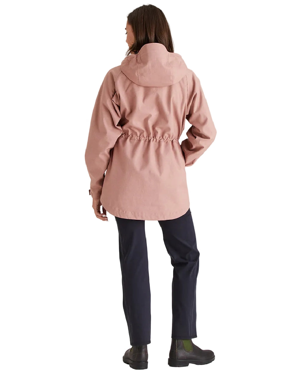 Dusky Pink Coloured Ridgeline Womens Monsoon Light Jacket on white background 