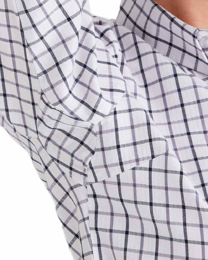 Navy Storm coloured Ridgeline Womens Sedgebrook Shirt on white background 