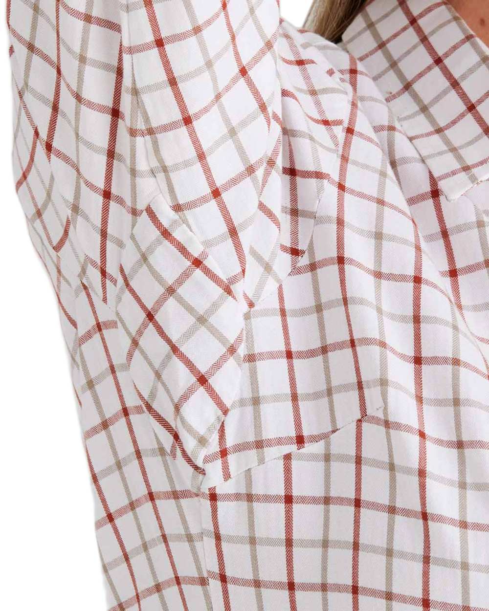 Russet Roasted Cashew coloured Ridgeline Womens Sedgebrook Shirt on white background 