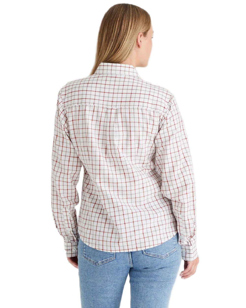Russet Roasted Cashew coloured Ridgeline Womens Sedgebrook Shirt on white background 