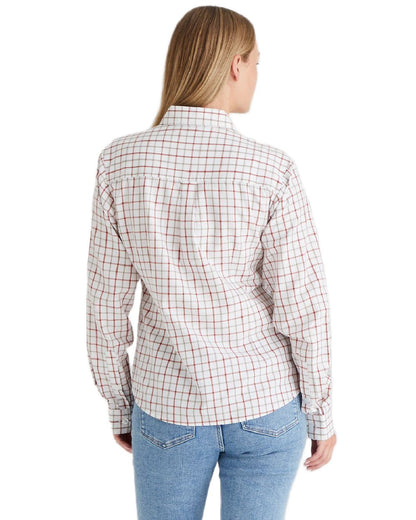 Russet Roasted Cashew coloured Ridgeline Womens Sedgebrook Shirt on white background 