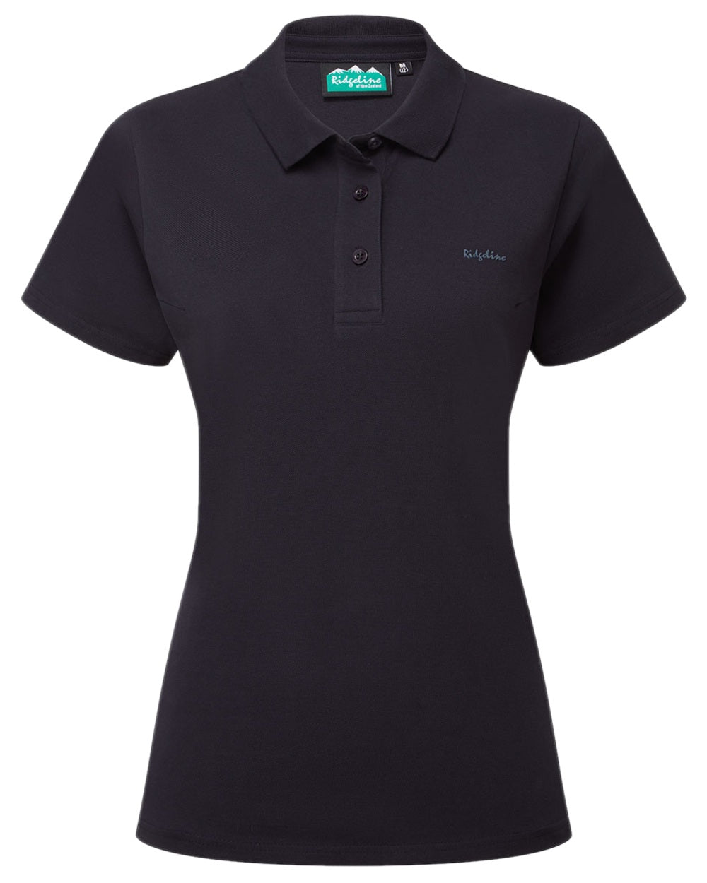 Navy Coloured Ridgeline Womens Signature Polo Shirt on white background 
