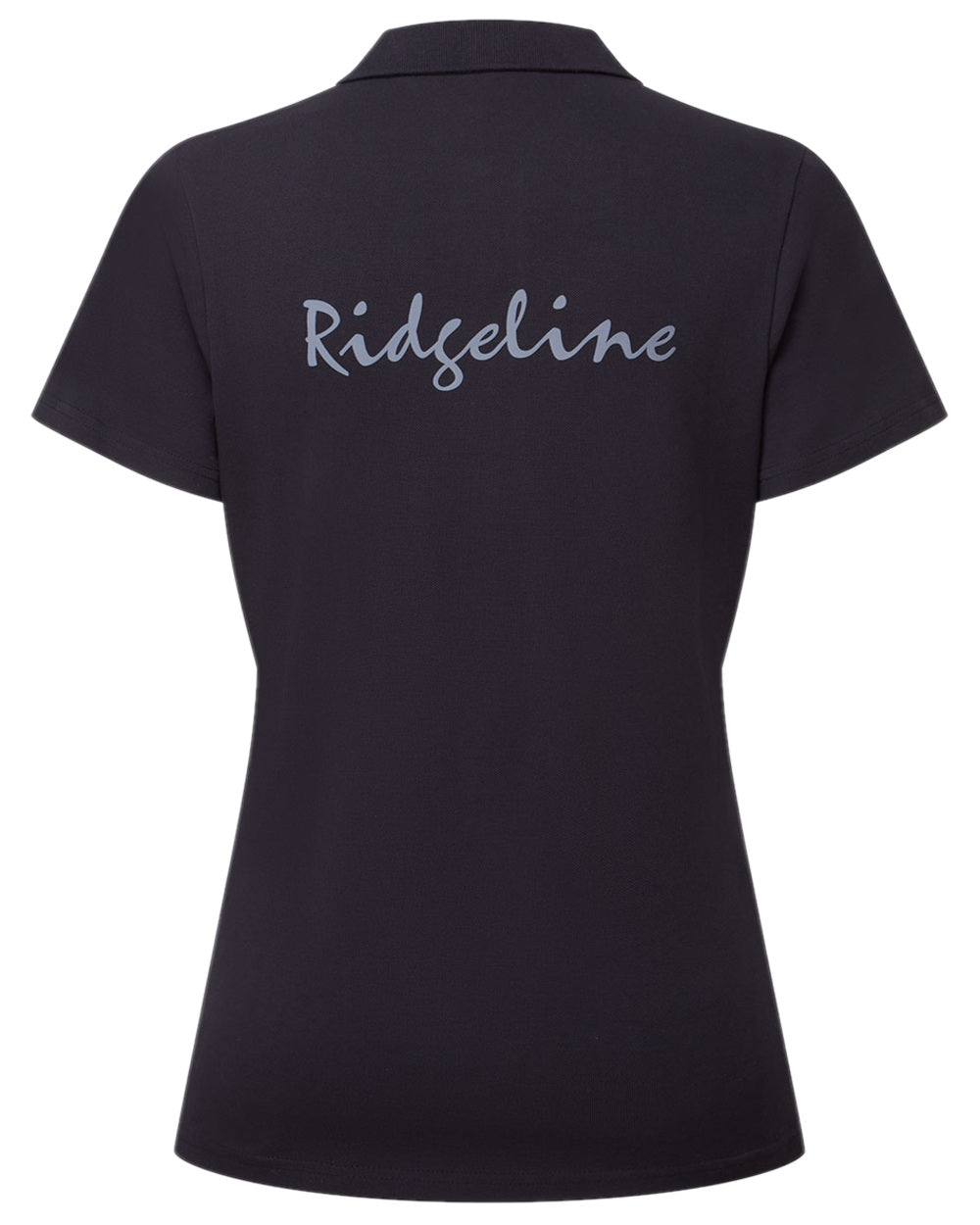 Navy Coloured Ridgeline Womens Signature Polo Shirt on white background 