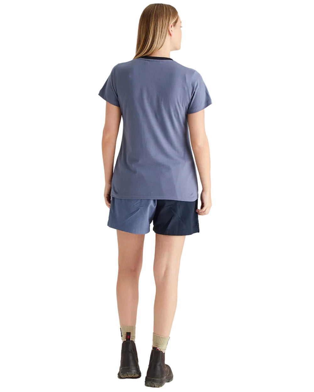 Storm Coloured Ridgeline Womens Signature T-Shirt on white background 