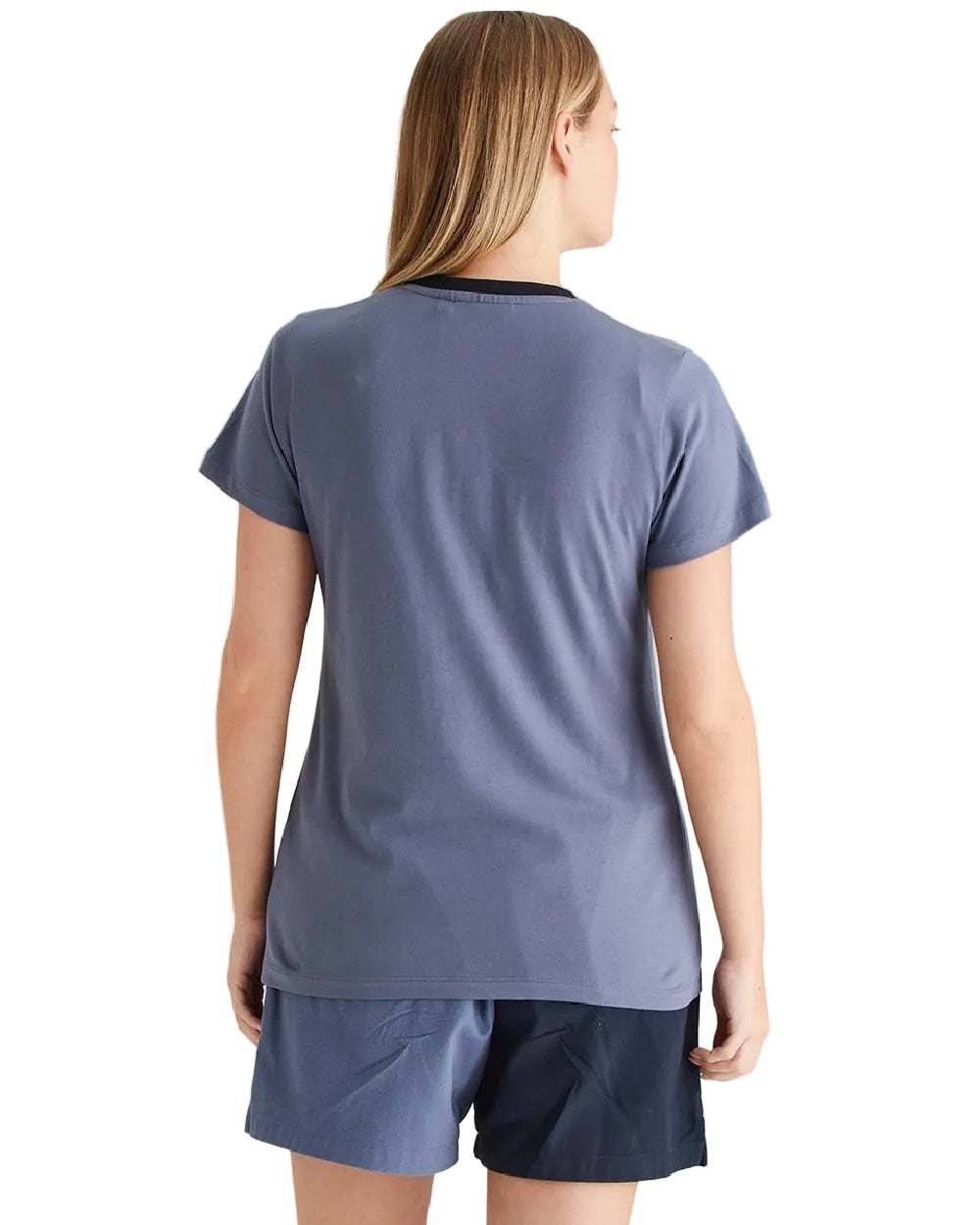 Storm Coloured Ridgeline Womens Signature T-Shirt on white background 