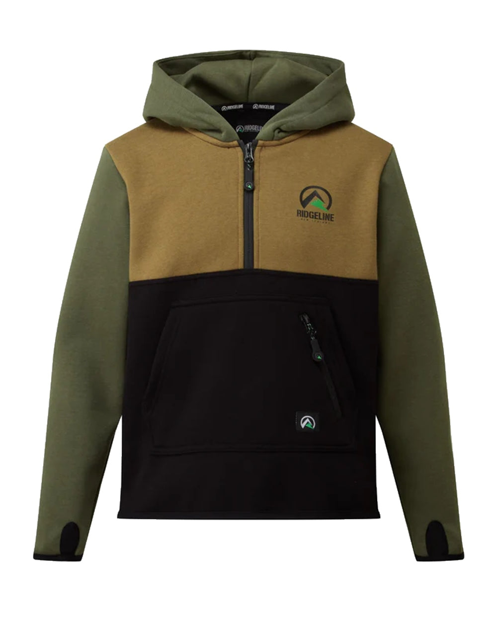 Ridgeline Chrildrens Tribe Hoodie in Tricolour