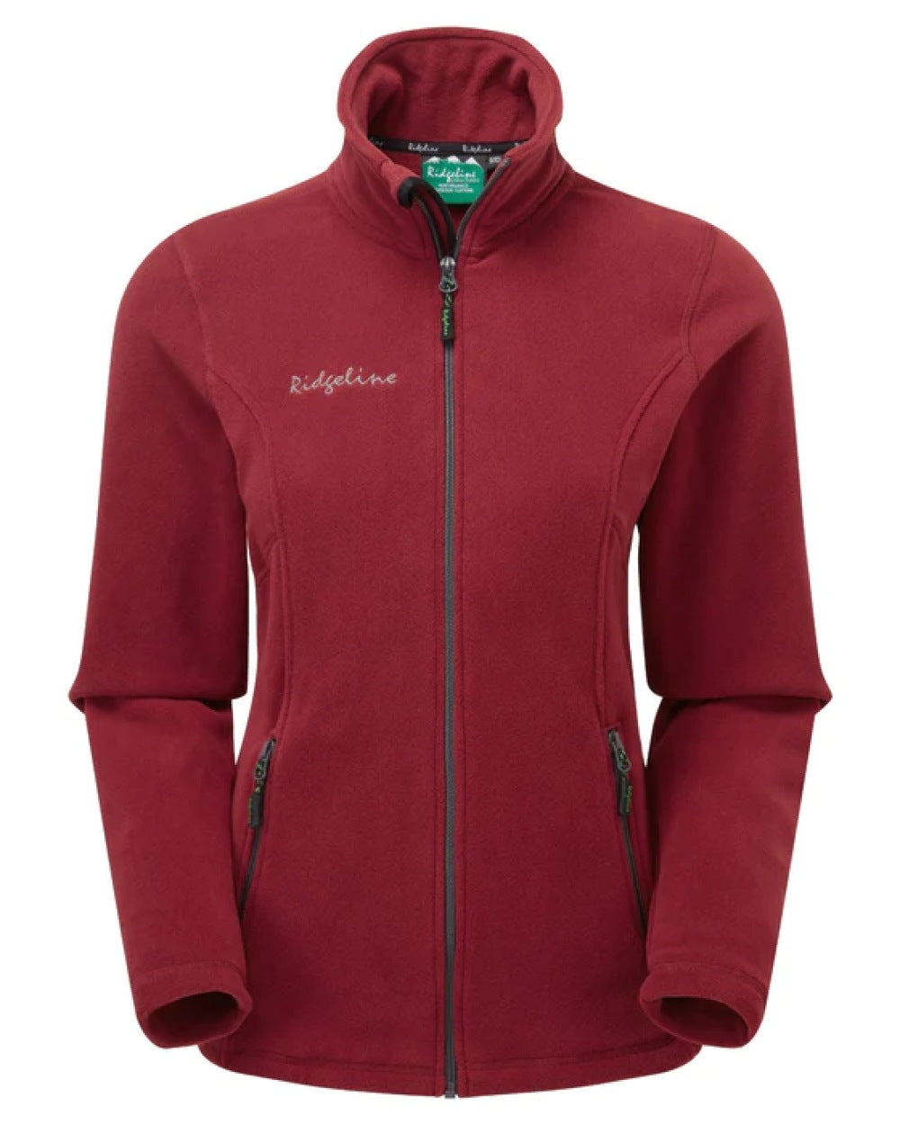 Rhubarb coloured Ridgeline Ladies Hinterland Fleece on white background 