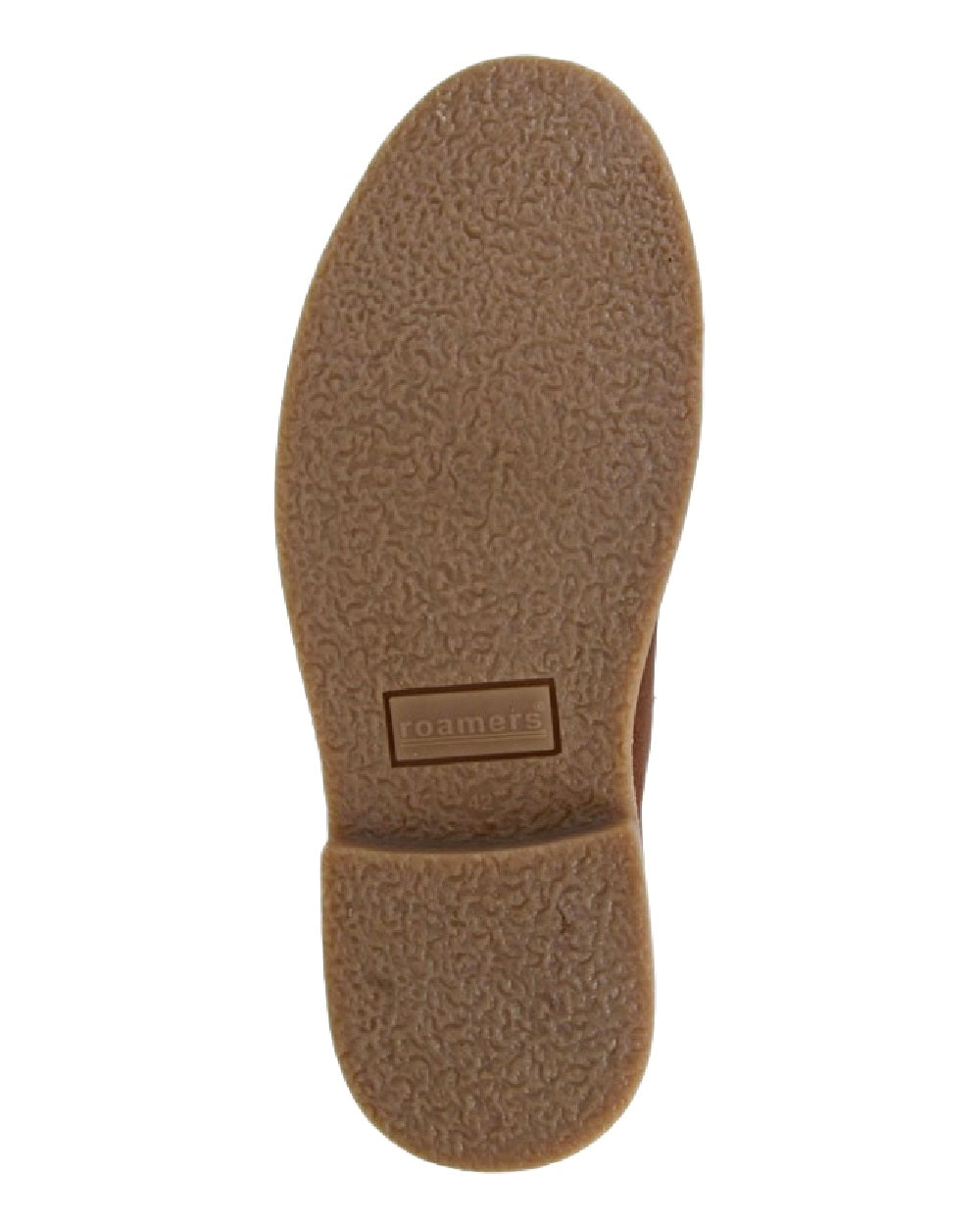 Brown Coloured Roamers Mens Brown Tumbled Leather Desert Boots on White Background
