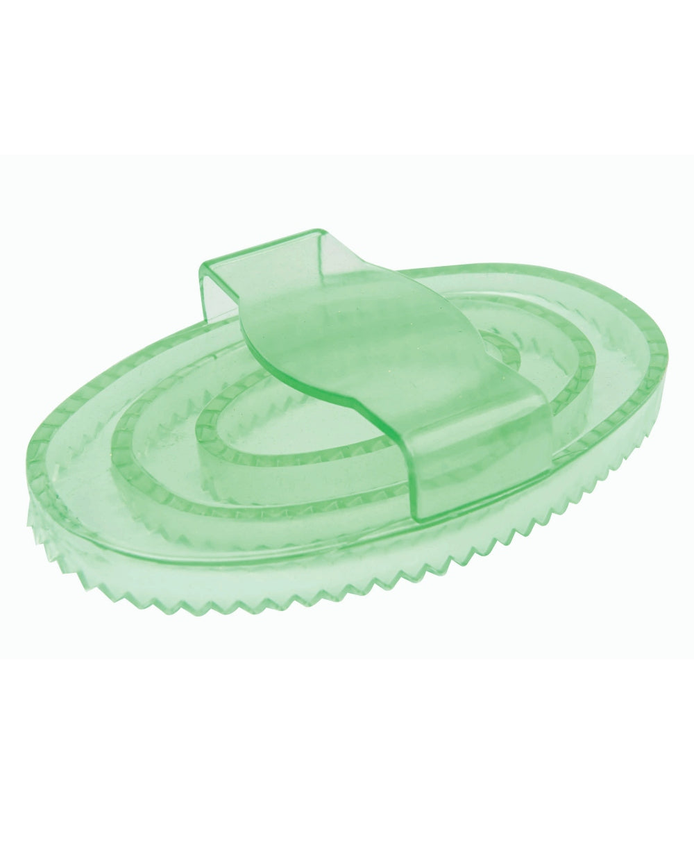 Lime coloured Roma Brights Curry Comb on white background 