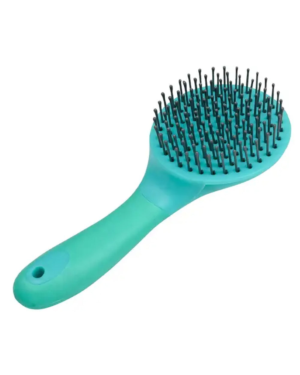 Turquoise coloured Roma Brights Mane And Tail Brush on white background 