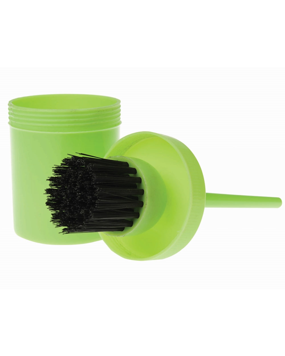 Lime coloured Roma Brights Hoof Oil Brush Bottle 