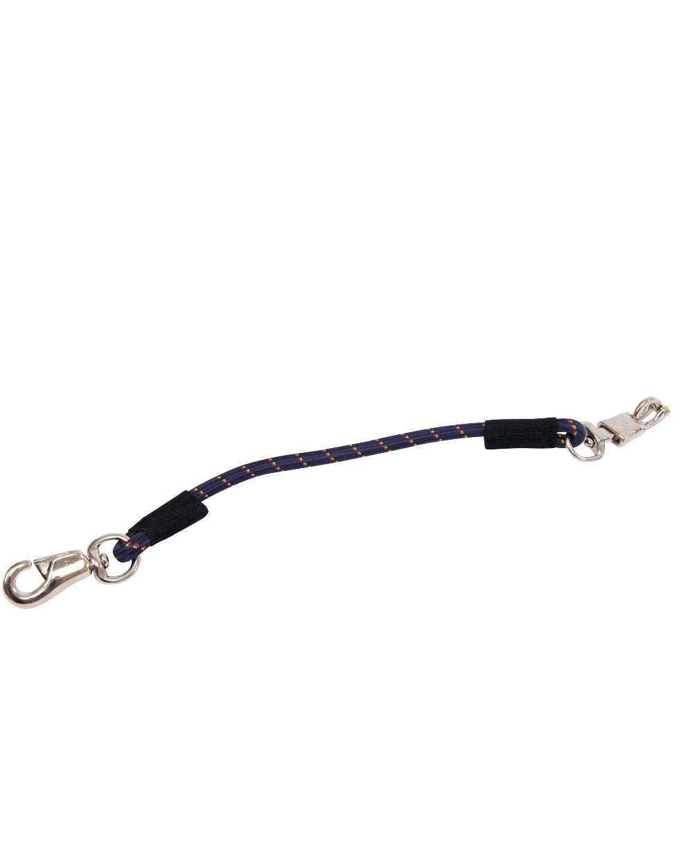 Navy coloured Roma Bungee Trailer Stable Tie on white background 