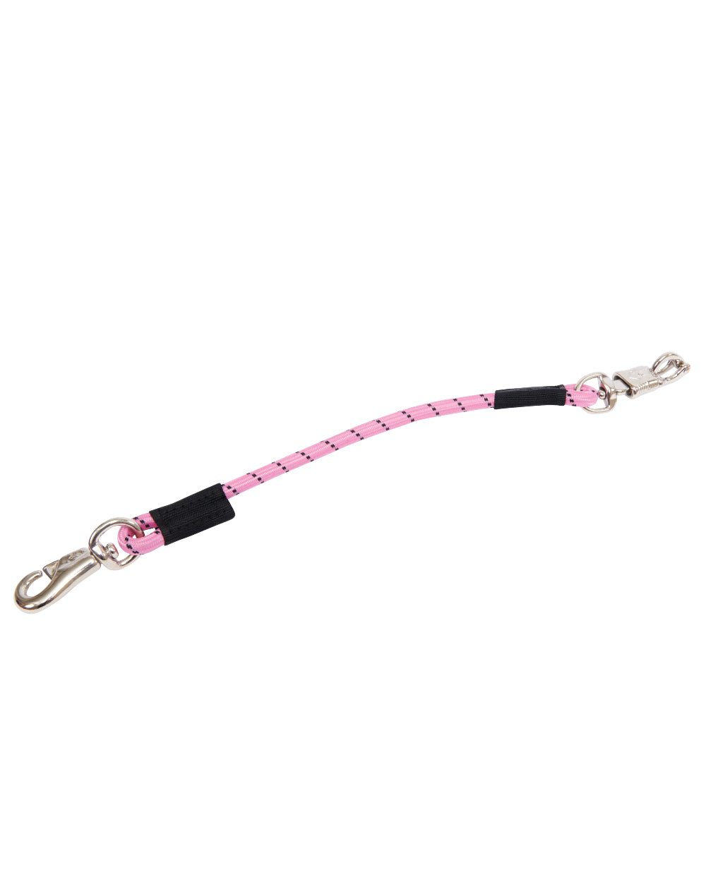 Pink coloured Roma Bungee Trailer Stable Tie on white background 