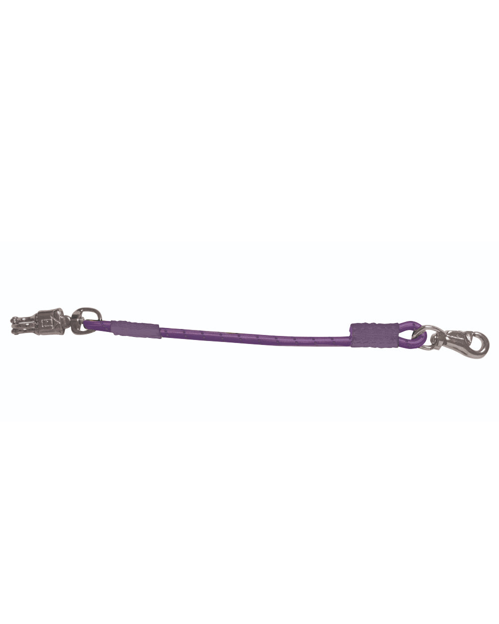 Purple coloured Roma Bungee Trailer Stable Tie on white background 