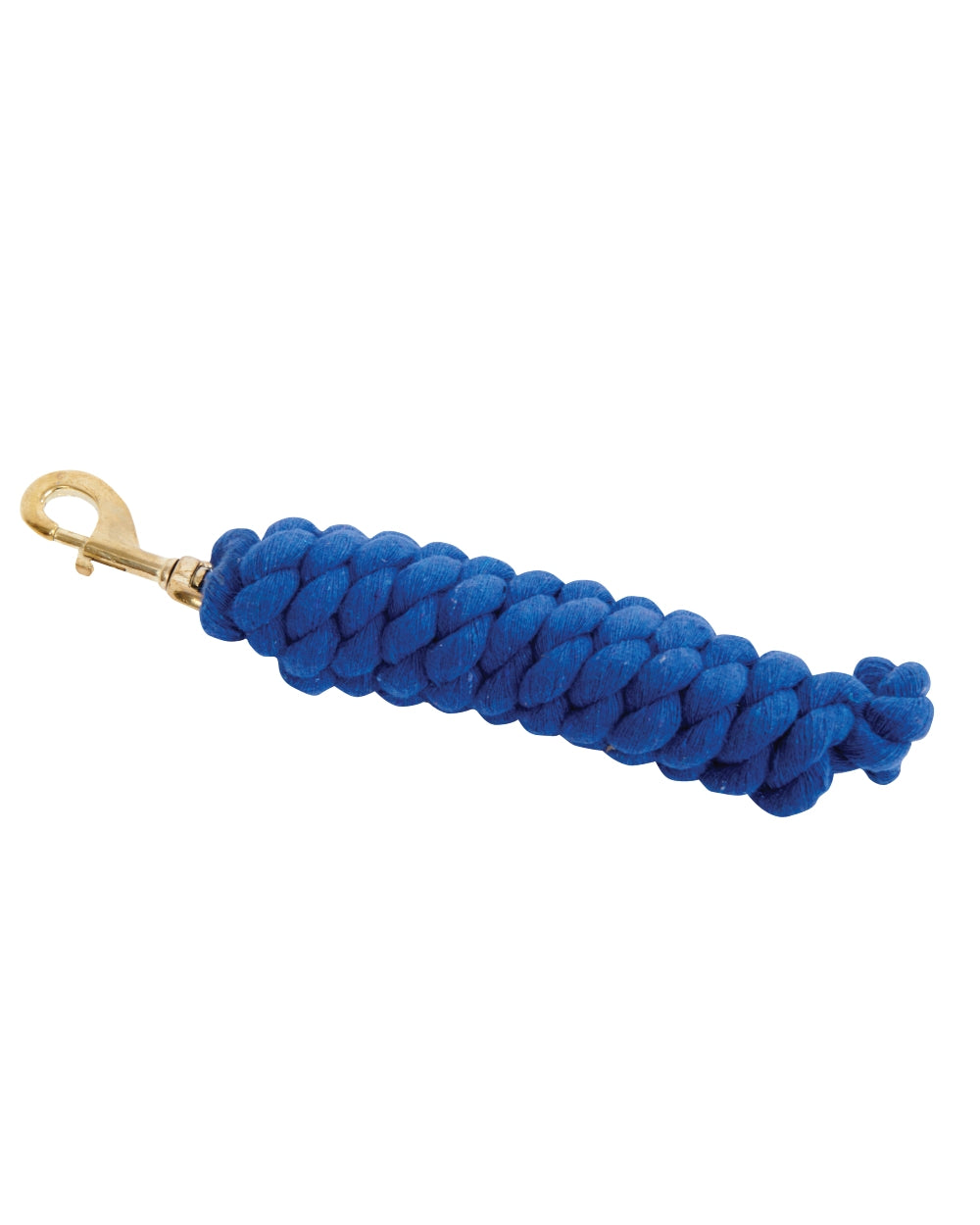 Blue coloured Roma Cotton Brass Snap Lead on white background 