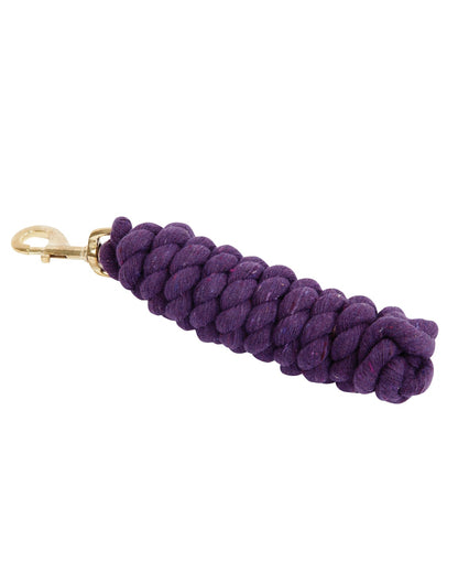 Purple coloured Roma Cotton Brass Snap Lead on white background 