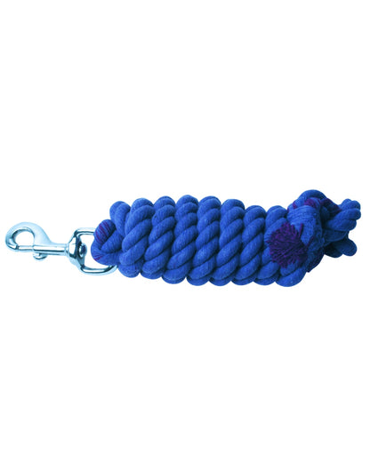 Blue coloured Roma Cotton Nickel Plated Snap Lead on white background 