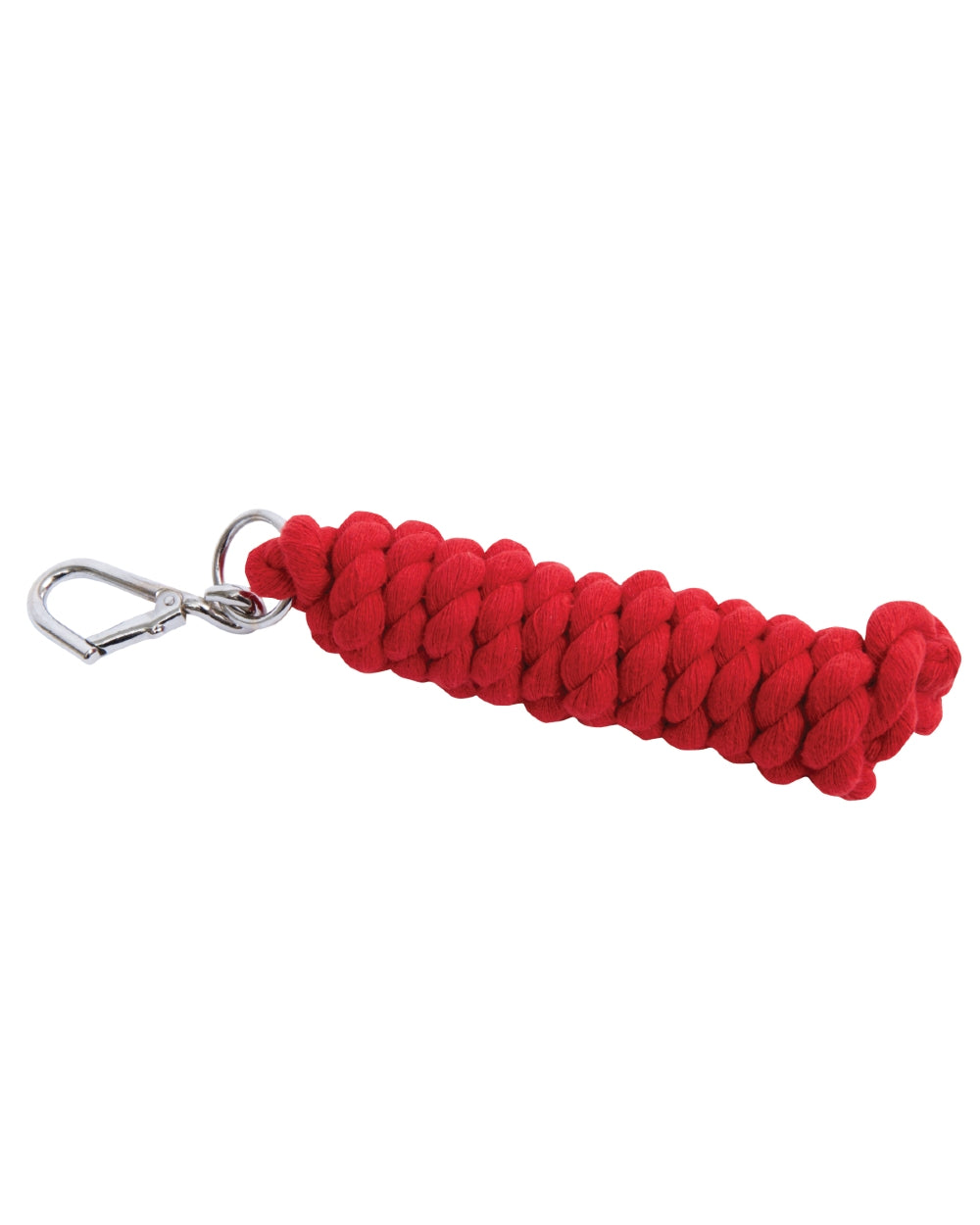 Red coloured Roma Cotton Walsall Clip Lead on white background 