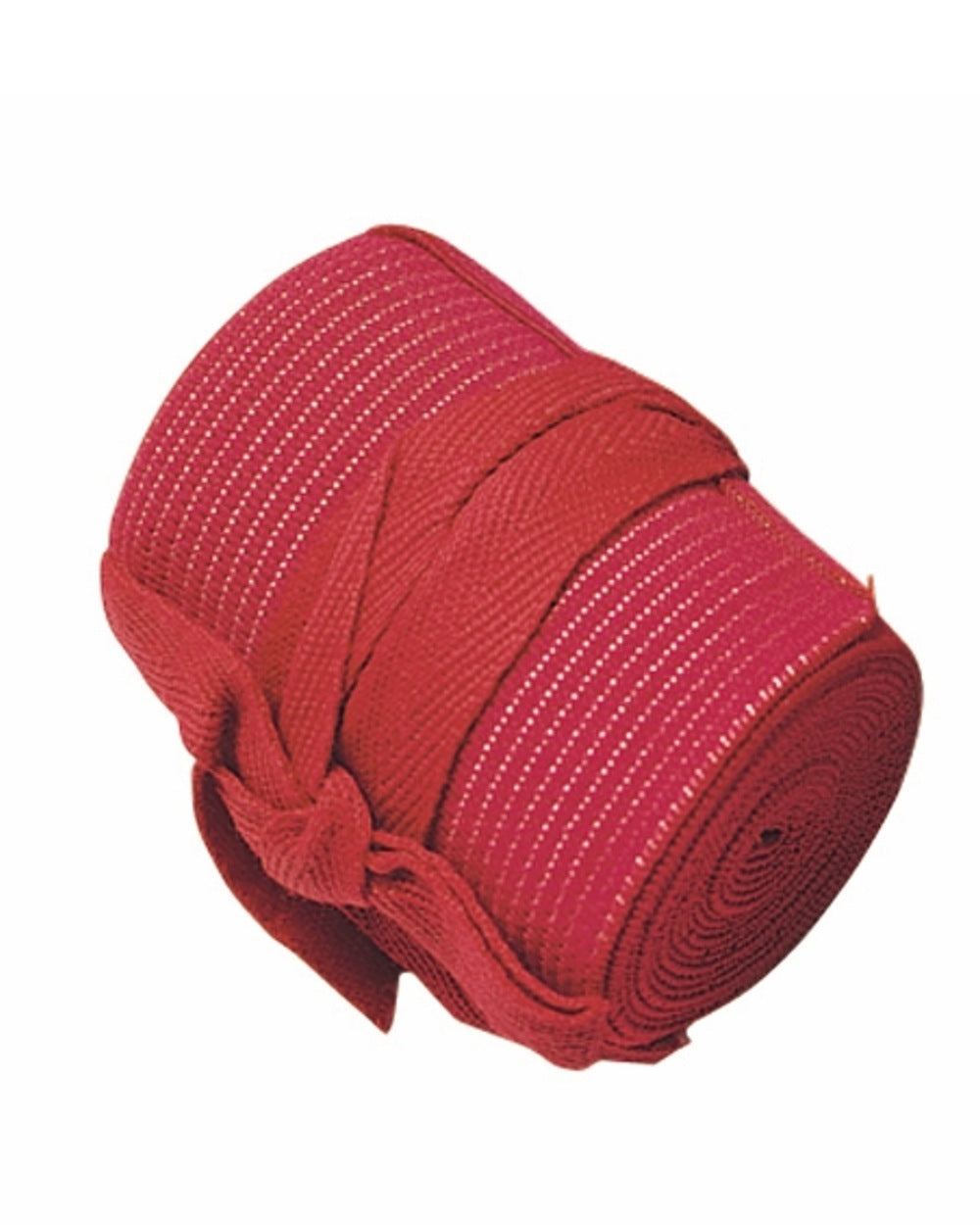 Red coloured Roma Elastic Tail Bandage on white background 