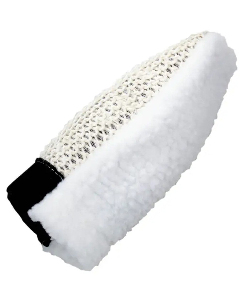 Roma Fleece Back Sisal Grooming Mitt on white background