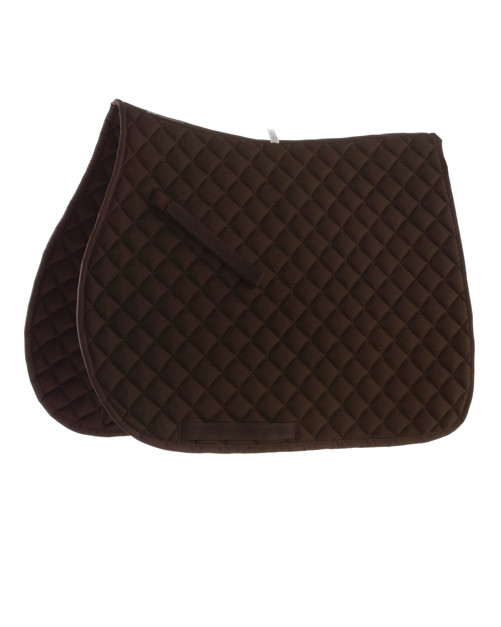 Brown coloured Roma Grand Prix All Purpose Saddle Pad on white background 