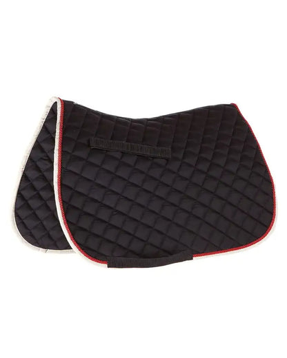 Navy Red White coloured Roma Grand Prix All Purpose Saddle Pad on white background 