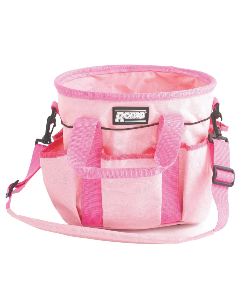 Pink coloured Roma Grooming Carry Bag on white background 