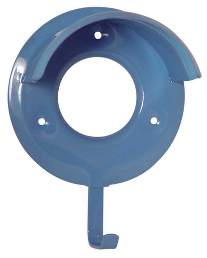 Blue coloured Roma Metal Bridle Bracket on white background 