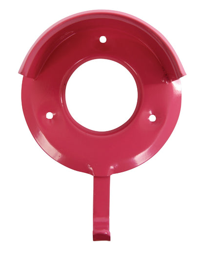 Pink coloured Roma Metal Bridle Bracket on white background 