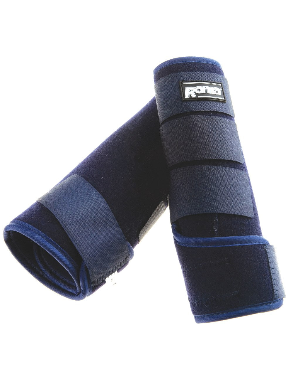 Navy coloured Roma Neoprene Sport Boots on white background 