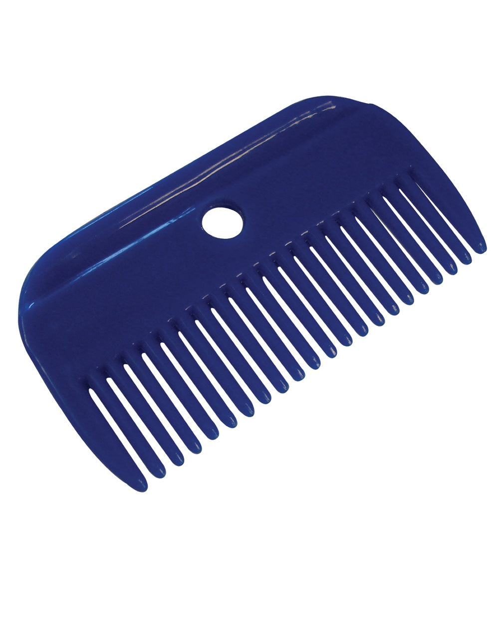 Blue coloured Roma Plastic Mane Comb on white background 