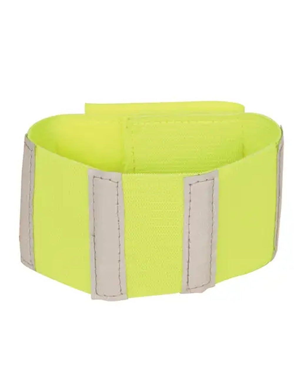 Yellow coloured Roma Reflective Bands 2 Pack on white background 