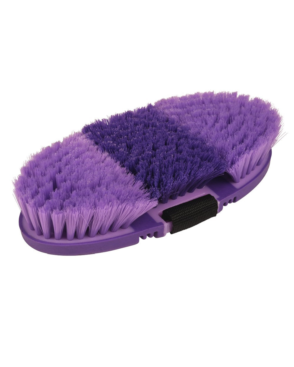 Purple coloured Roma Soft Grip Flex Body Brush on white background 