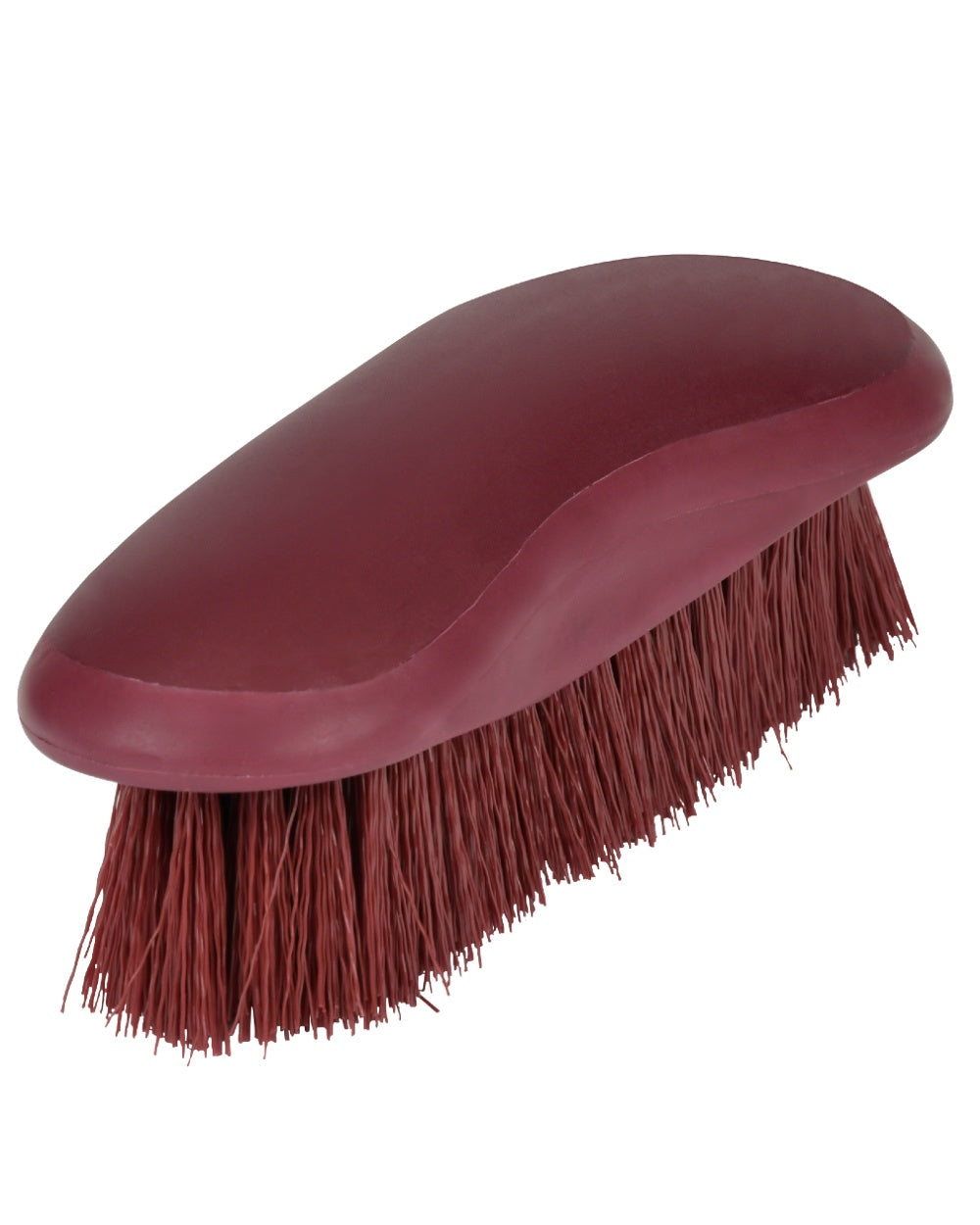 Maroon coloured Roma Soft Touch Dandy Brush on white background 