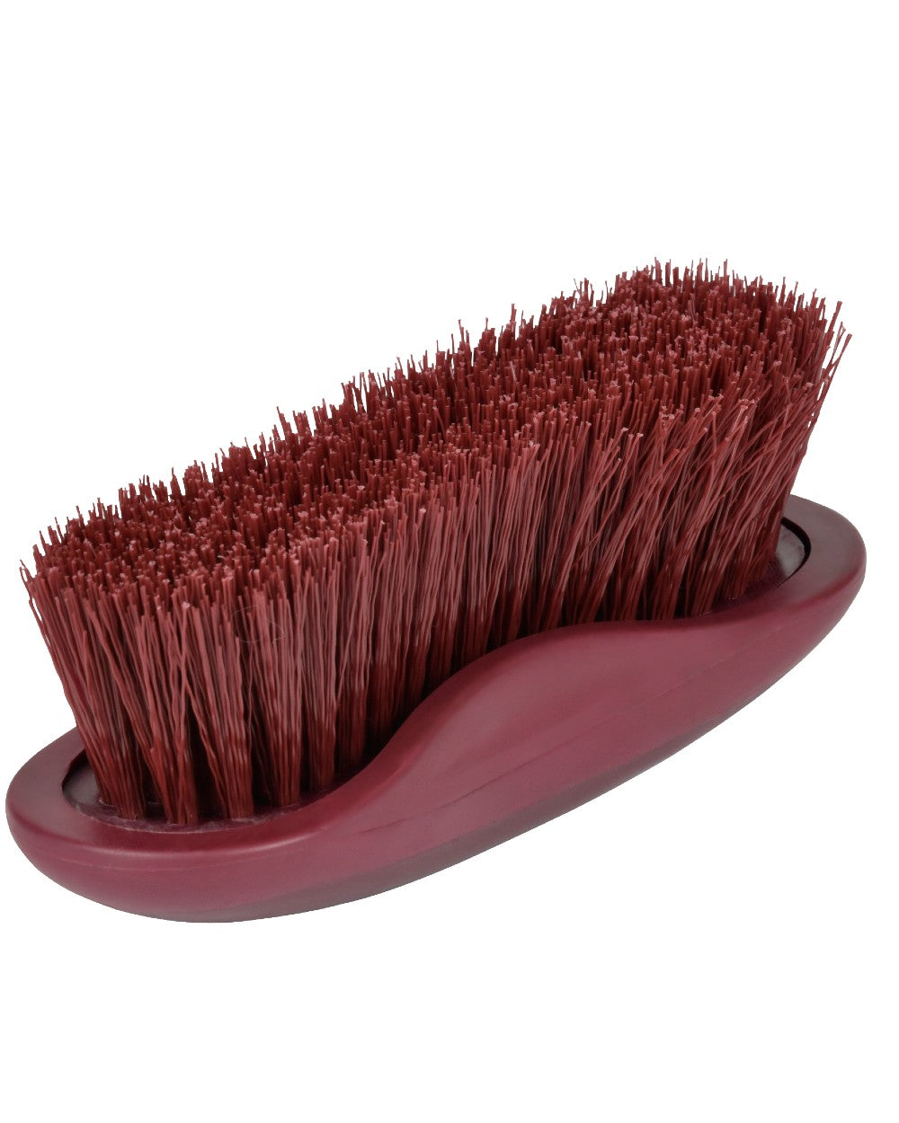 Maroon coloured Roma Soft Touch Dandy Brush on white background 