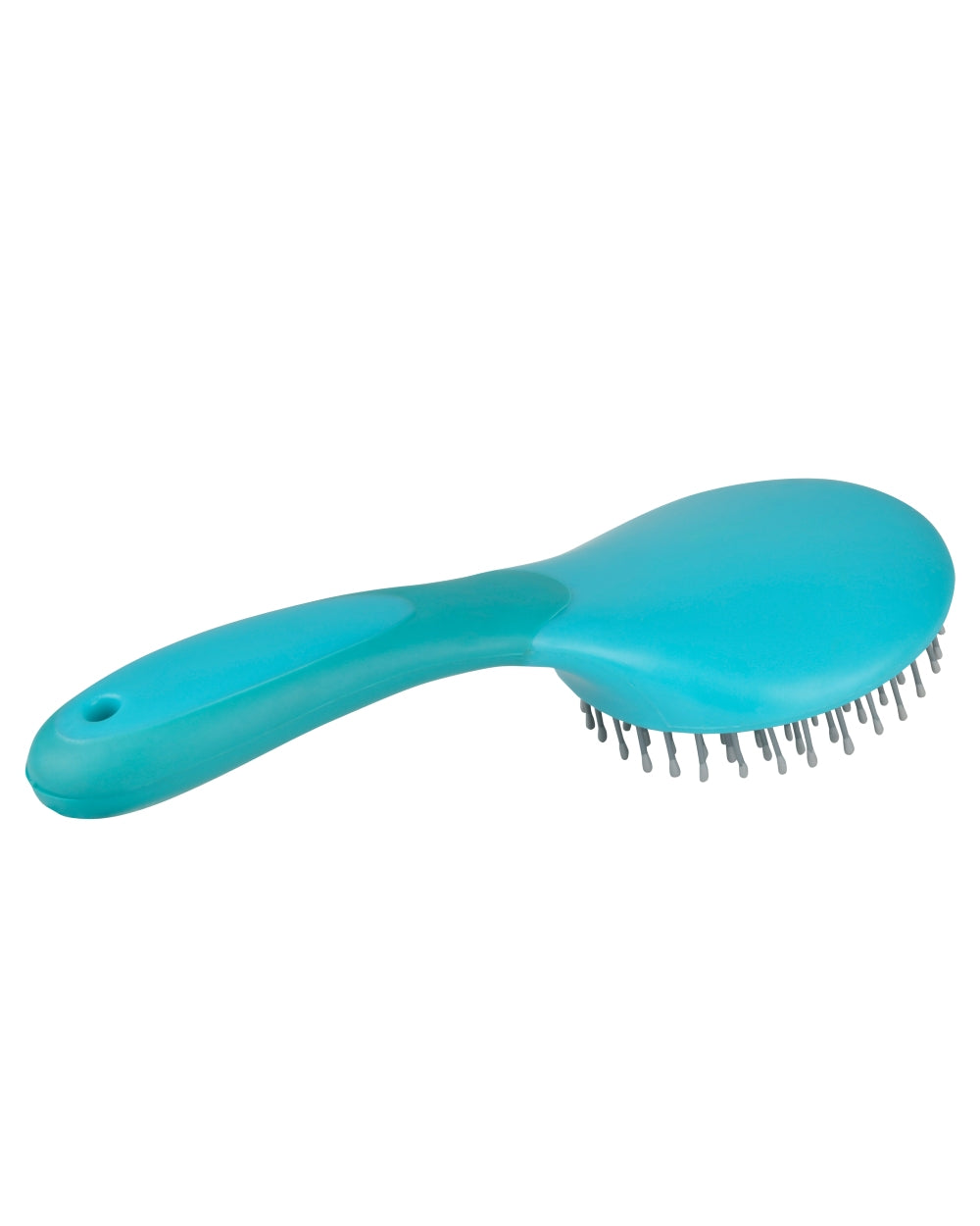 Turquoise coloured Roma Soft Touch Mane And Tail Brush on white background 