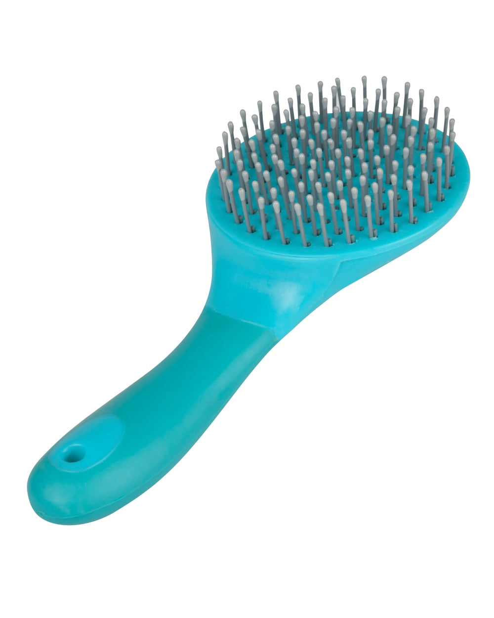 Turquoise coloured Roma Soft Touch Mane And Tail Brush on white background 