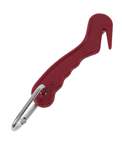 Red coloured Roma Yard Knife on white background 