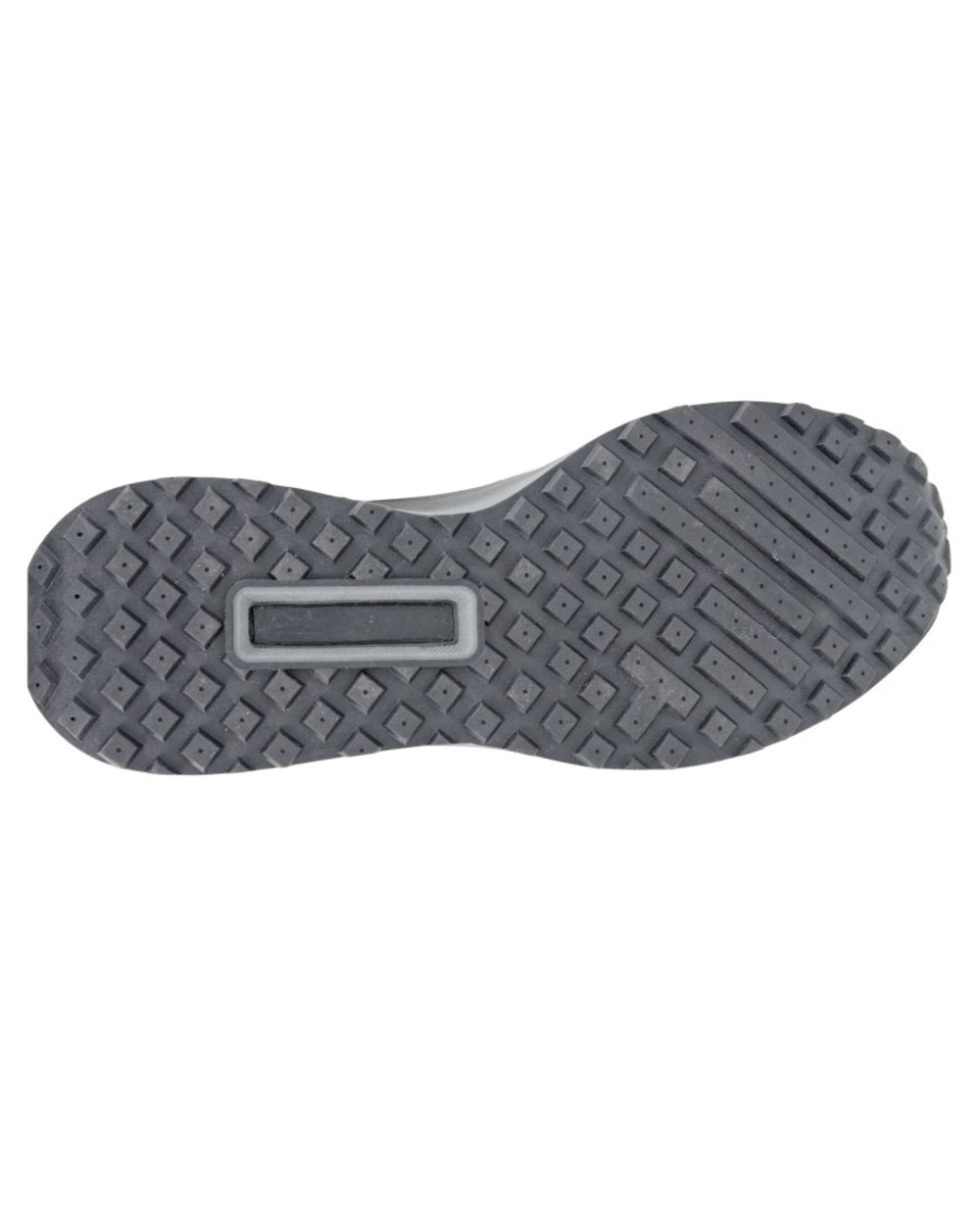 Grey Black coloured Route 21 Mens 6 Eye 2 Tone Leisure Trainers on white background 