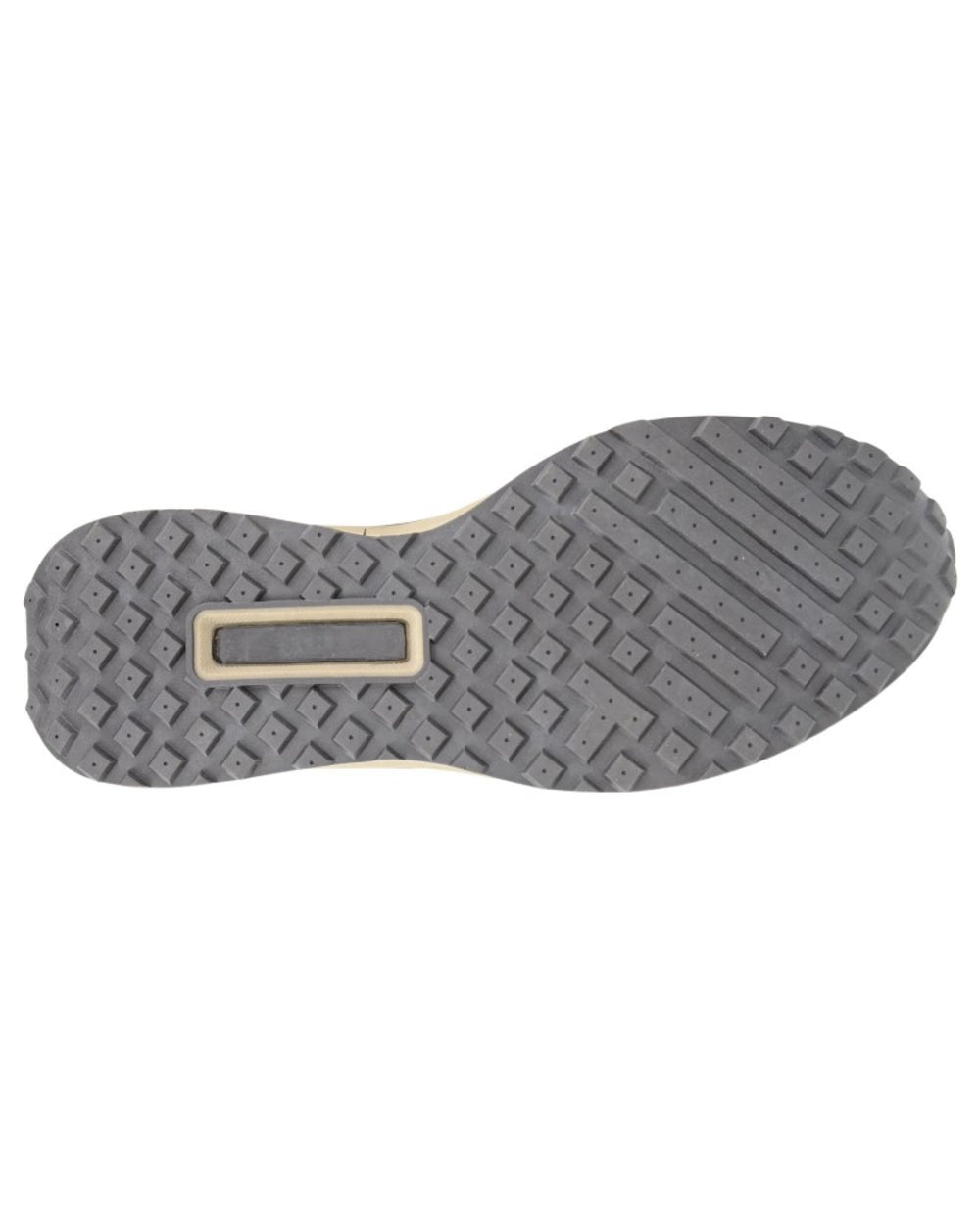 Light Brown Taupe coloured Route 21 Mens 6 Eye 2 Tone Leisure Trainers on white background 