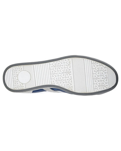 White coloured Route 21 Mens 6 Eye Leisure Shoes on white background 